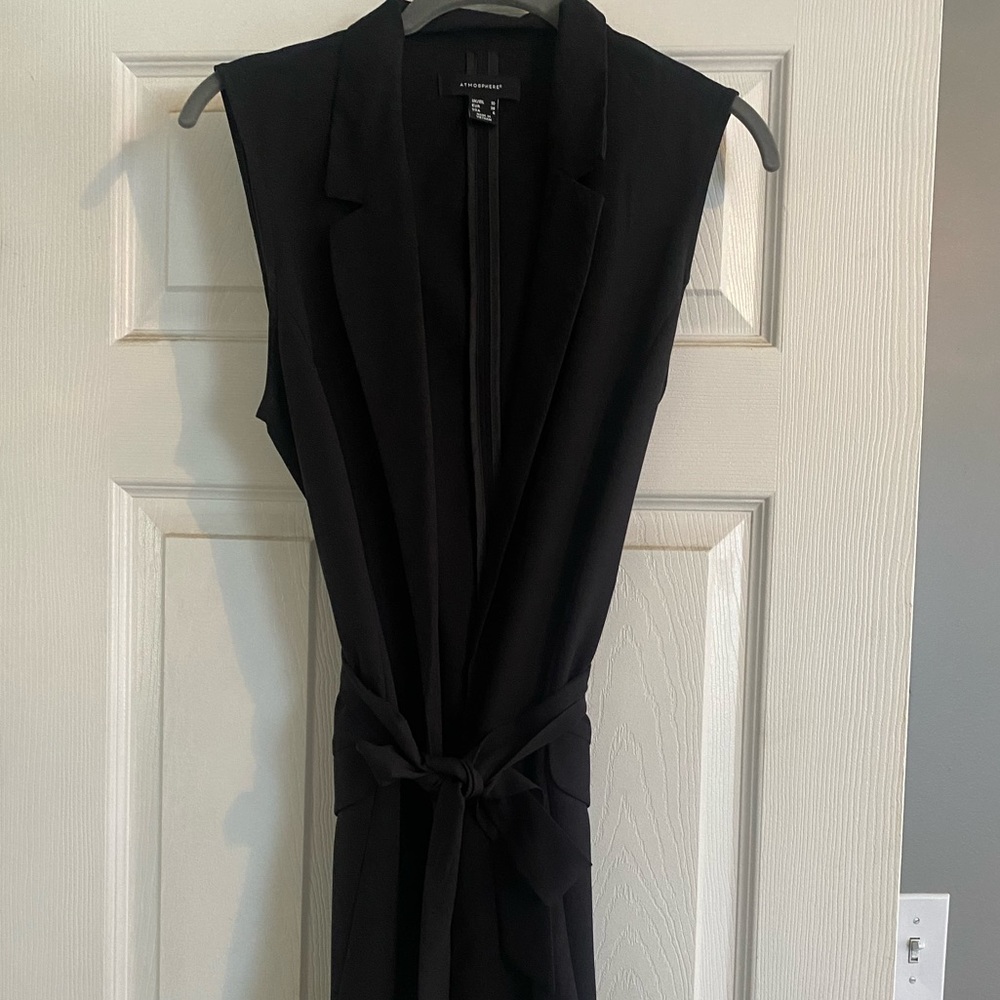 Black blazer vest